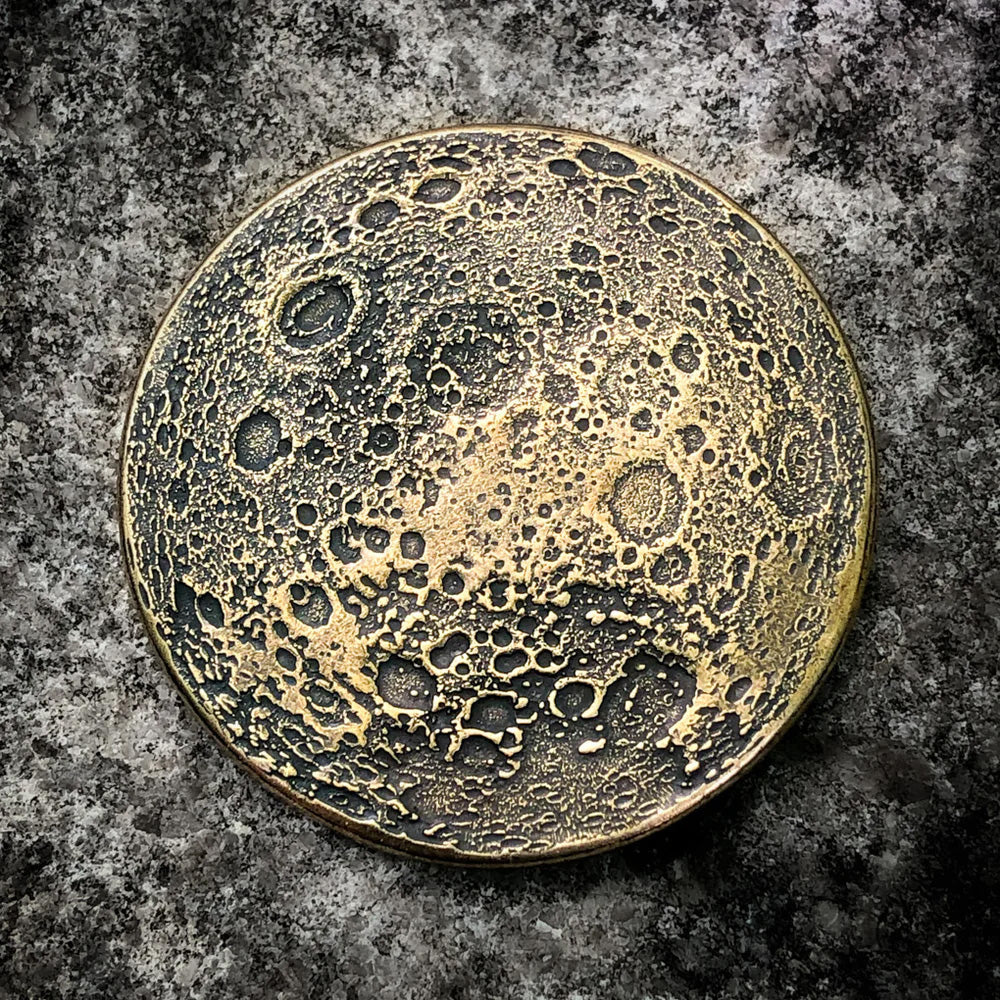 Super Harvest Moon Brass Coin - 1.5 inches
