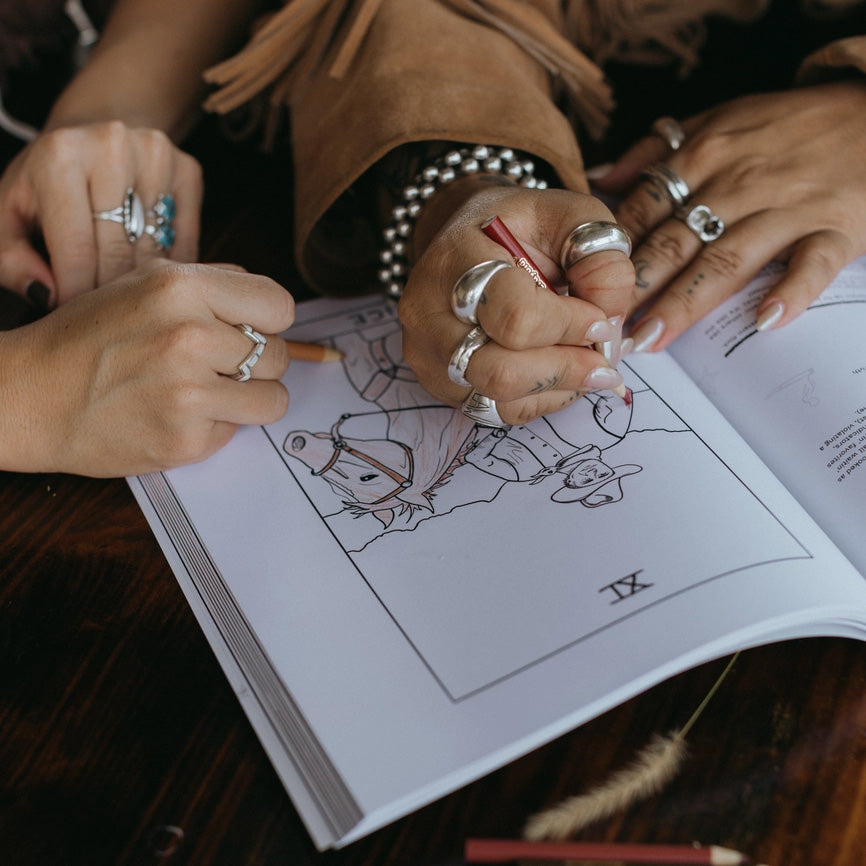 The Honky Tonk Tarot Coloring Book