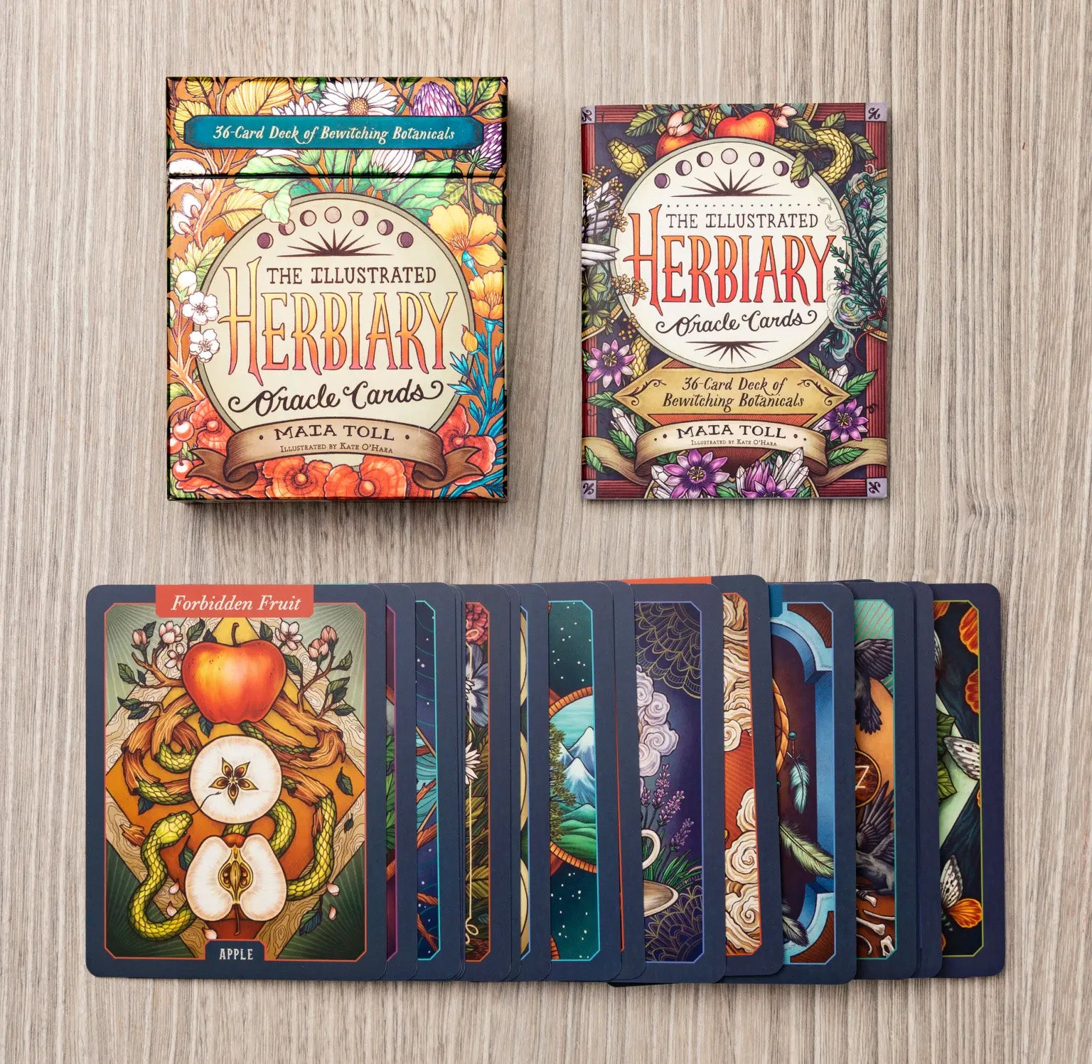 The Illustrated Herbiary Oracle Cards by Maia Toll and Kate O'Hara