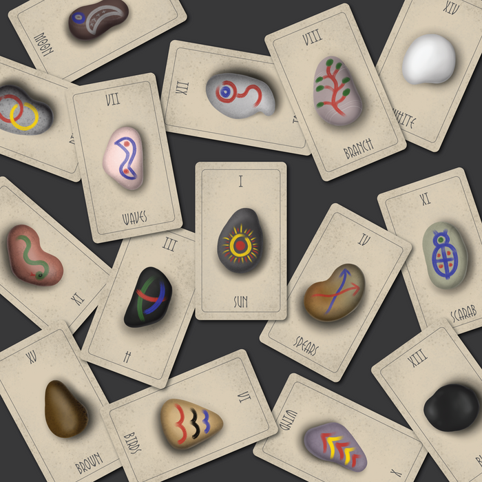The Witch's Runes Divination Deck by Jon Saint Germain