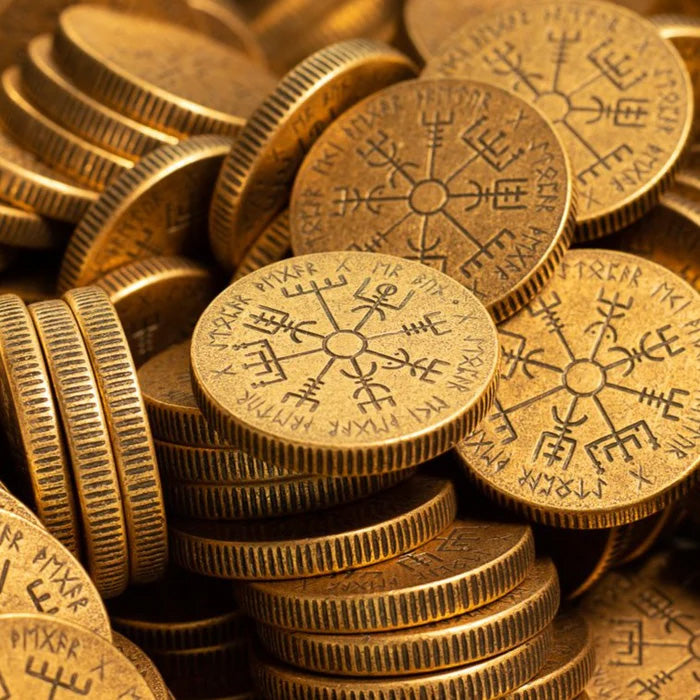 Vegvisir Norse Compass - Bronze Coin