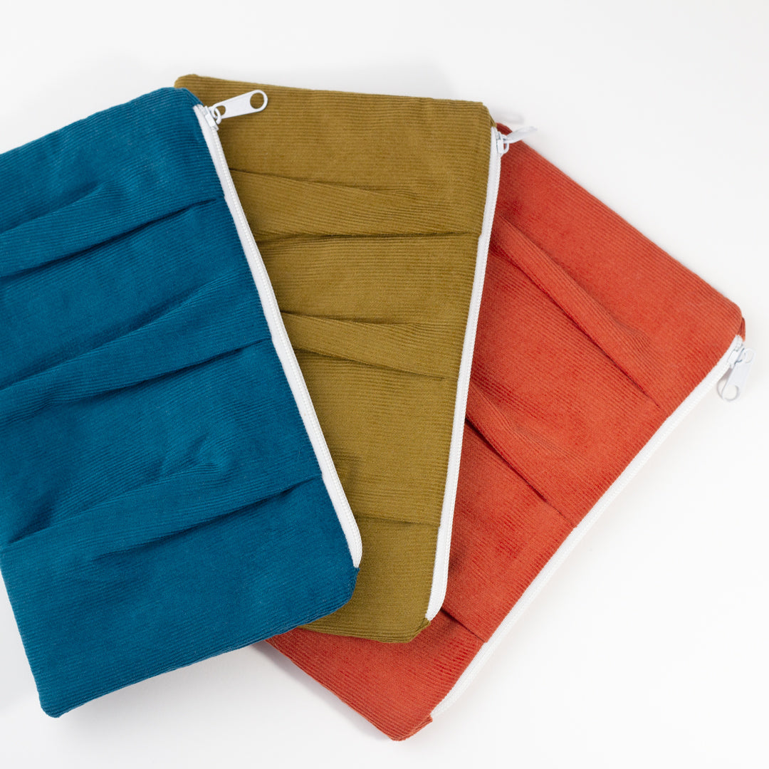 Wrinkled Corduroy Pouch